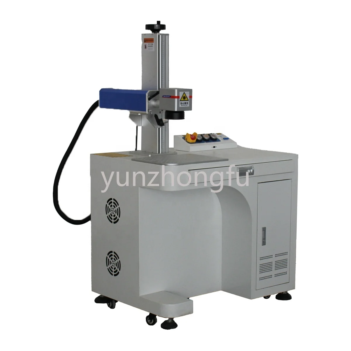 2023 High Accuracy 20w 30w 50w 100w Sheet Metal Desktop Fiber Laser Marking Machine Industry Identity