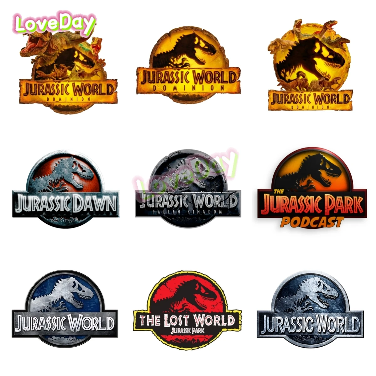 

Animal Dinosaur Car Sticker Funny Jurassic Parks Helmet Motorcycles Cars Fuel Tank Caps Laptops PVC Decorative Decal