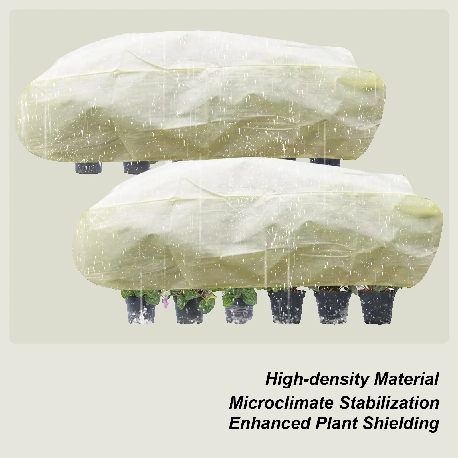 

Raised Garden Bed Cover 2 Pieces Rectangular Flower Cover With Drawstring Weatherproof Plant Freeze Protection For Outdoor