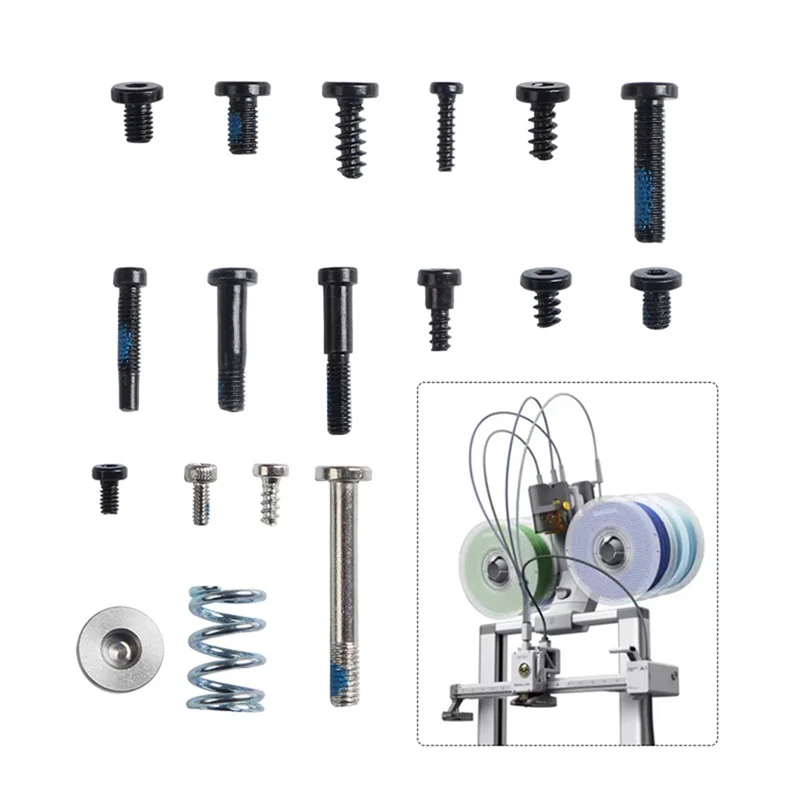 Replacement Screw Kit For Bambu Lab X1 P1 AMS Screws Set 3D Printers Maintenance Parts,Requisite