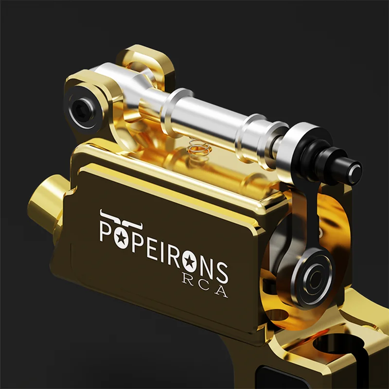 POPEIRONS Rotary Tattoo Machine direct drive tattoo machine Stroke 5.0mm Coreless Powerful Motor Bison tattoo Machine Gun
