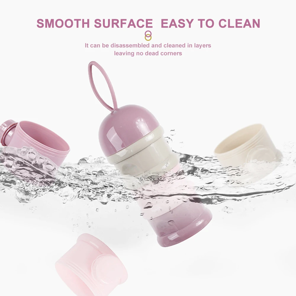 

Портативный контейнер для закусок с мультяшным дизайном, емкость для детских смесей, герметичный и влагонепроницаемый, органайзер для перекусов на ходу