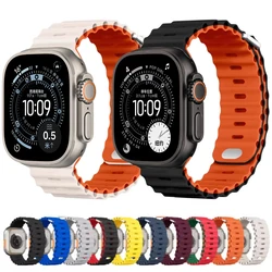Silicone strap for Apple watch 11 10 42mm 46mm Ultra 3 2 1 49mm 9 8 7 45mm 41mm Breathable bracelet for iwatch 6 5 SE3 44mm 40mm