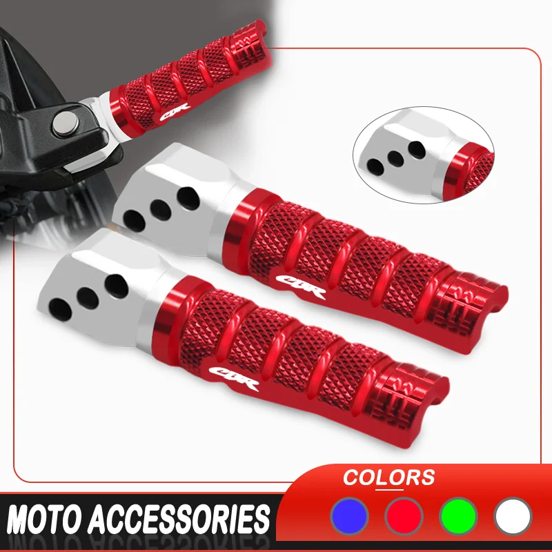 For Honda CBR600RR CBR1000RR CBR1100XX CBR650F CBR600F Motorcycle Rear Anti-slip Foot Pegs Footrest FootPegs Pedals Accessories