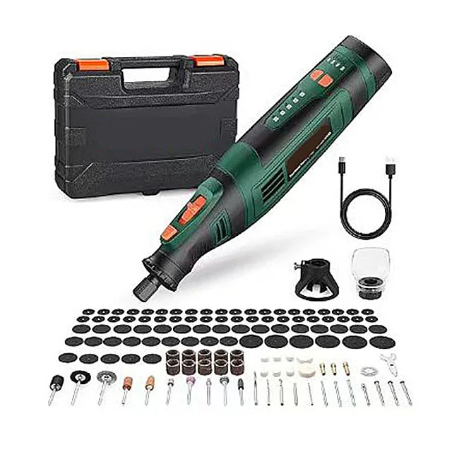 

Mini Cordless Rotary Tool Kit With 8V Powerful Sander Cordless Rechargeable Variable Speed Polisher Grinder