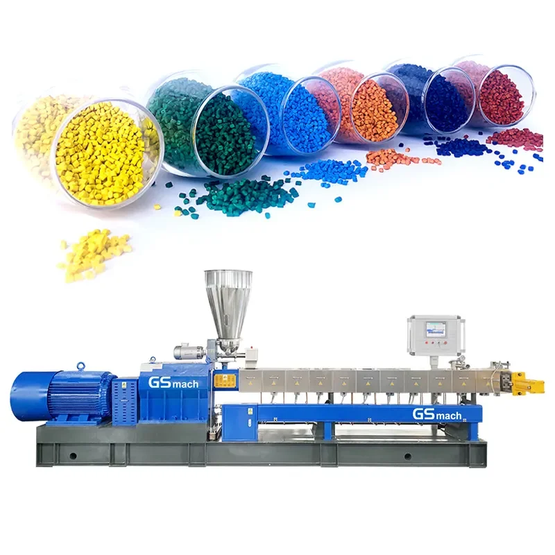 

Color Masterbatch Twin Screw Extruder Plastic Extruder Machine