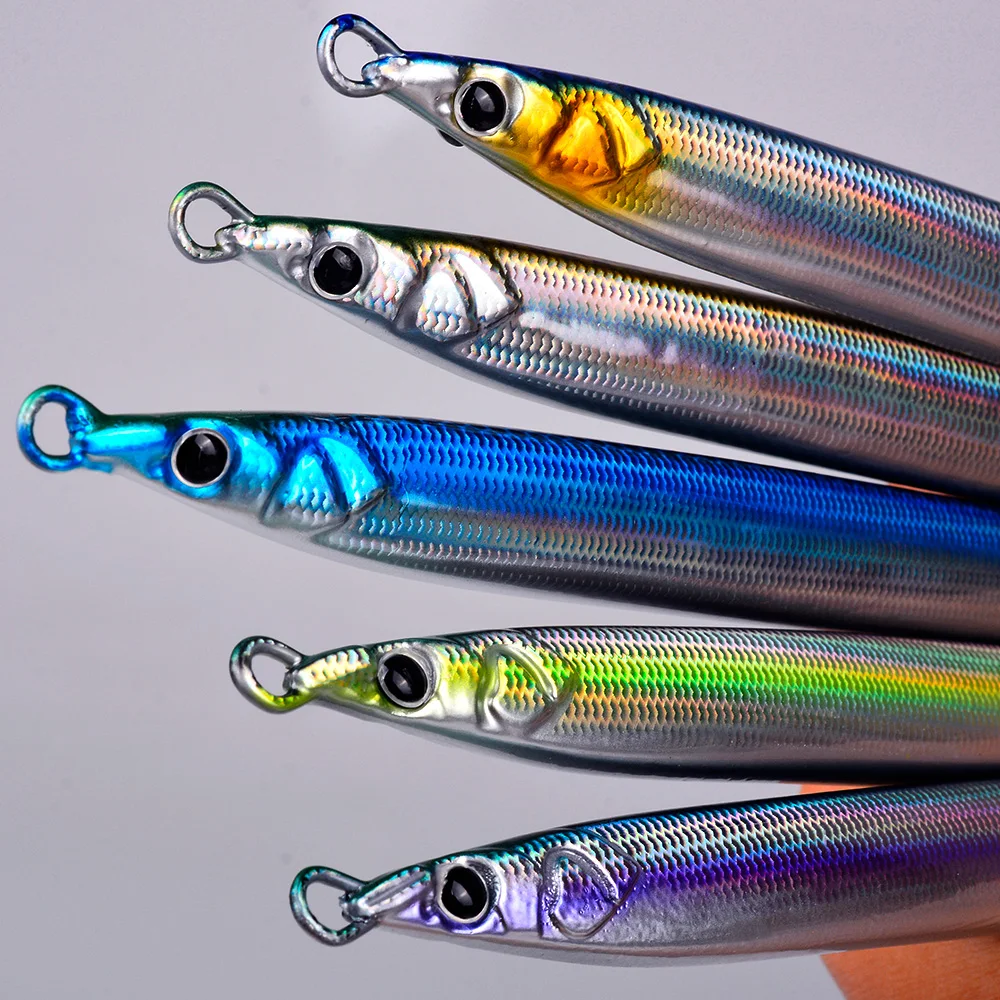 Proberos 1 Stück Metall-Jig 30g -150g Angeljig Schnell Sinkender Ufer-Jigging Weitwurf-Jigs Künstliche Meeres-Angelköder – Detail 7