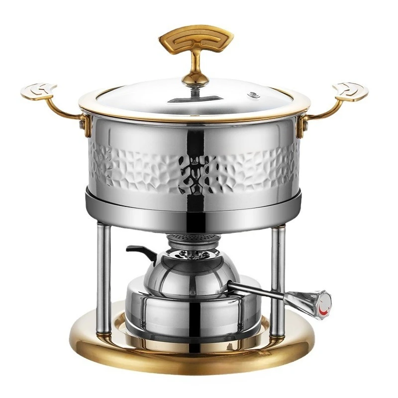 

Clubhouse, single small hot pot, thickened, stainless steel, inflatable gas stove core