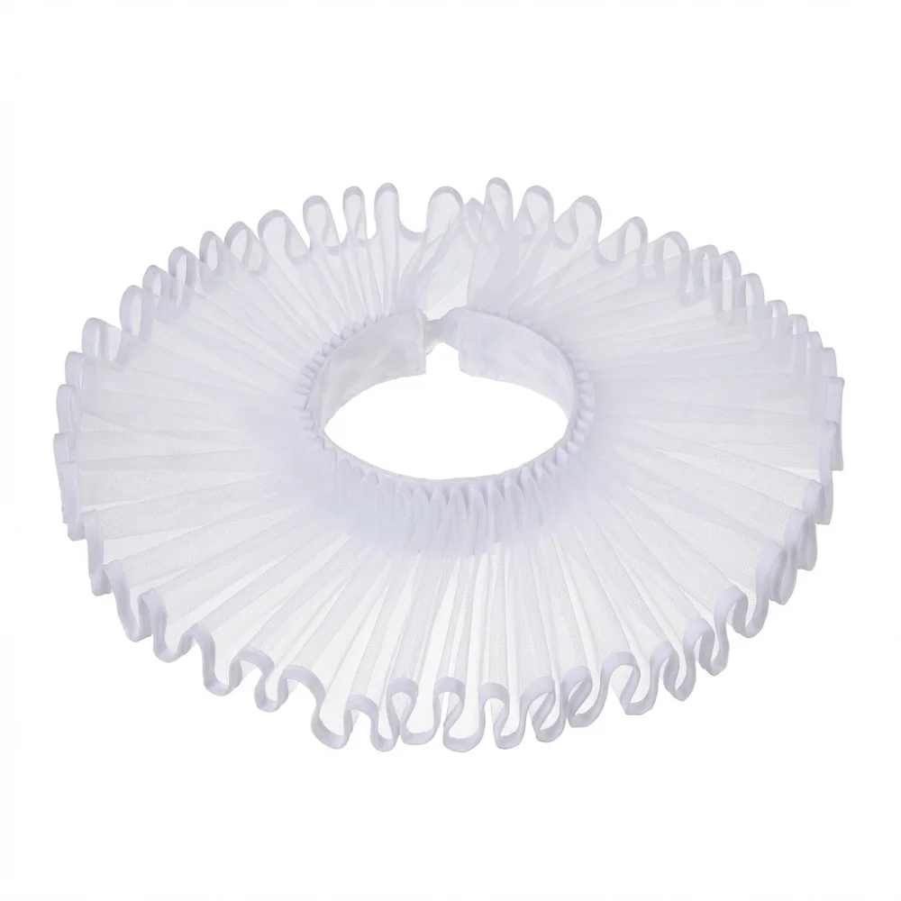 

Handmade Neck Ruff Collar Vintage Detachable Literary Ruffian Collar Theatrical Lace Splicing Collar Wedding Accessories