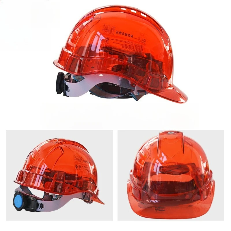 

Transparent Safety Helmet Vented Cooling Lightweight Construction Helmet Sports Climbing Hard Cap Peak View Helmet