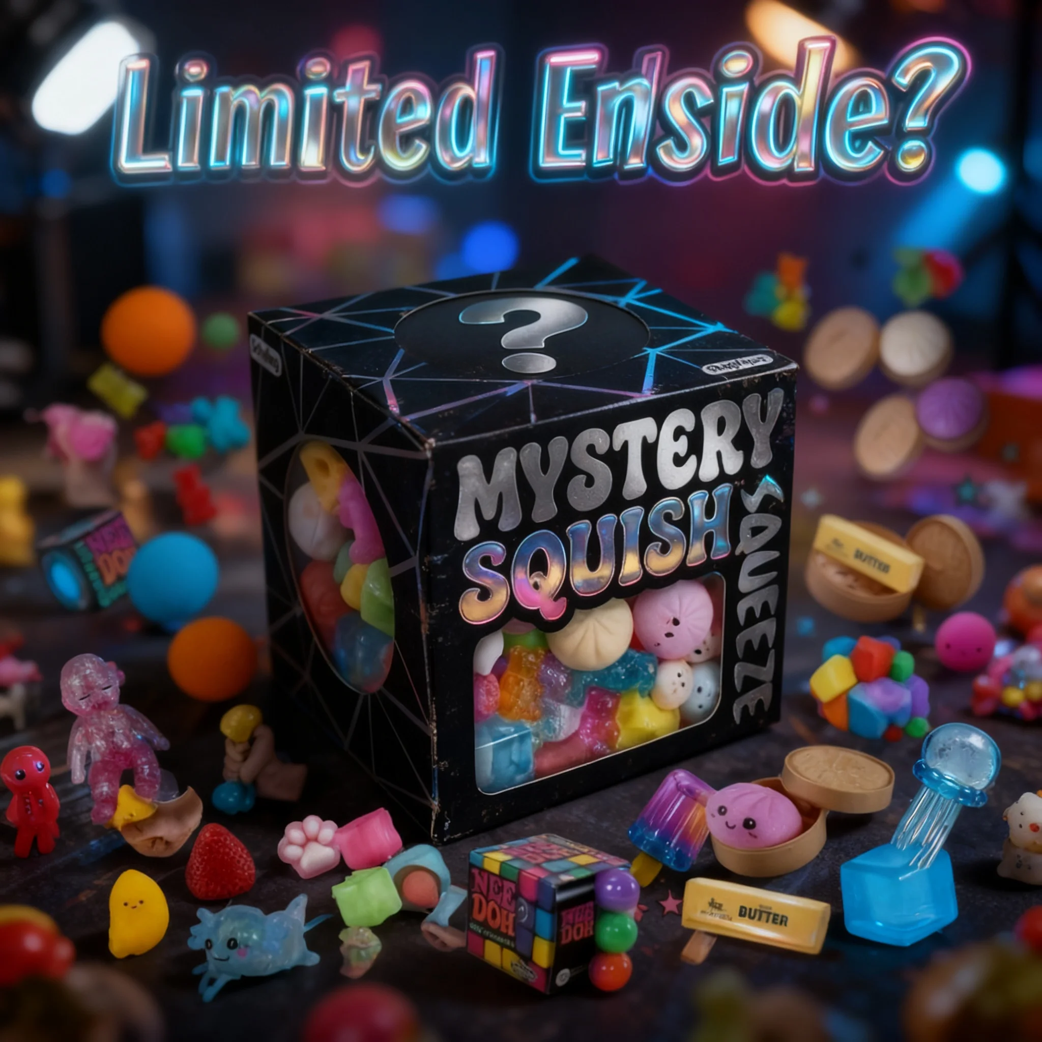 Mystery Box Blind Bag - Caja Sorpresa de Juguetes Blandos Mixtos,