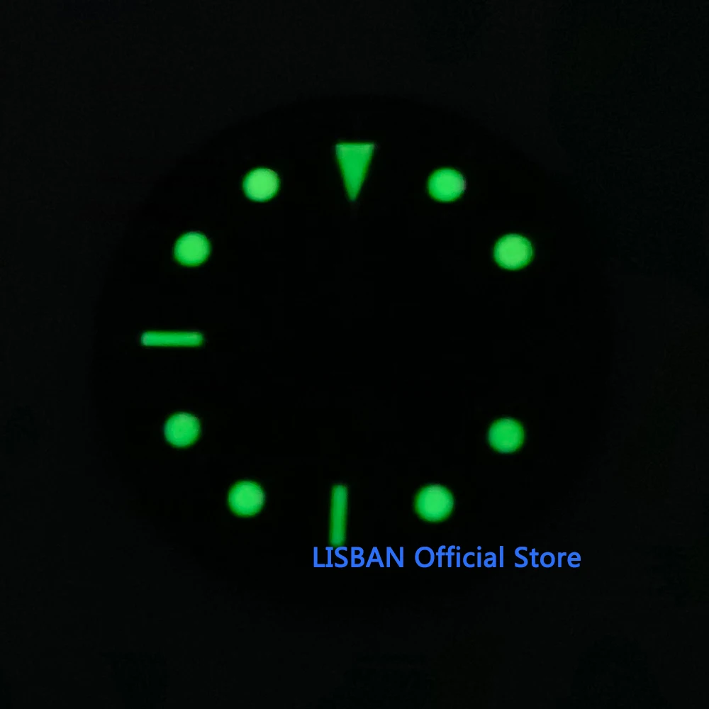 30.5mm Black Blue Sterile Luminous Dial fit NH35 ETA 2824 2836 Miyota 8215 821A Mingzhu DG2813 3804 ST1612