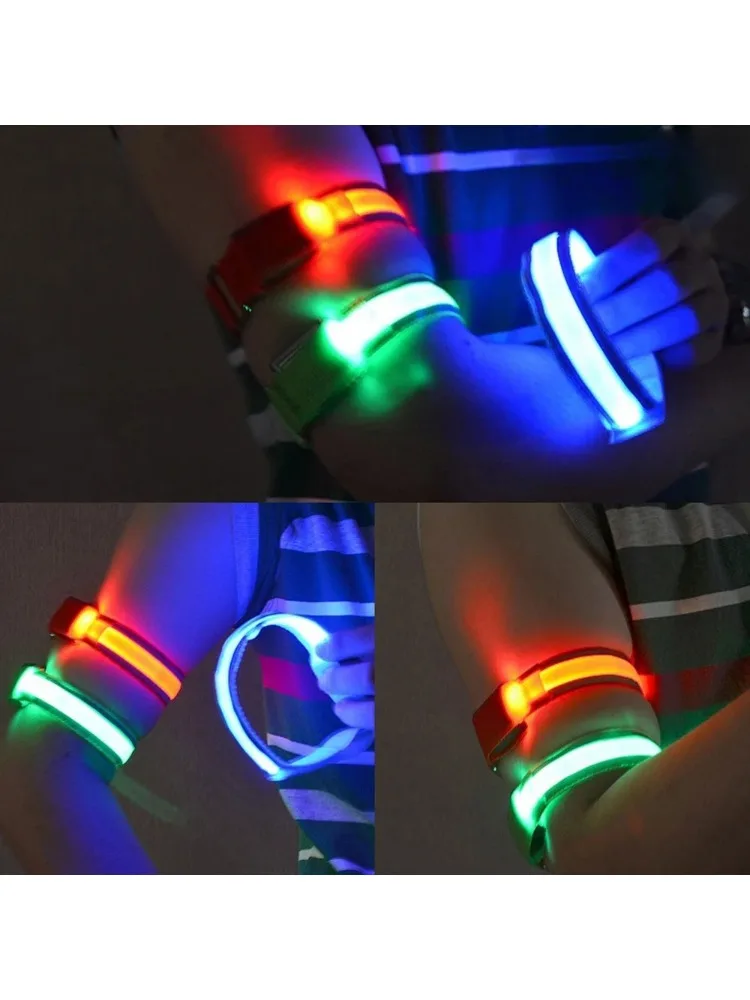 AliExpress NONE Outdoor Sports Night Running Armband LED Light USB Rechargeable Safety Belt Arm Leg Warning Wristband Cycling Bike Bicy