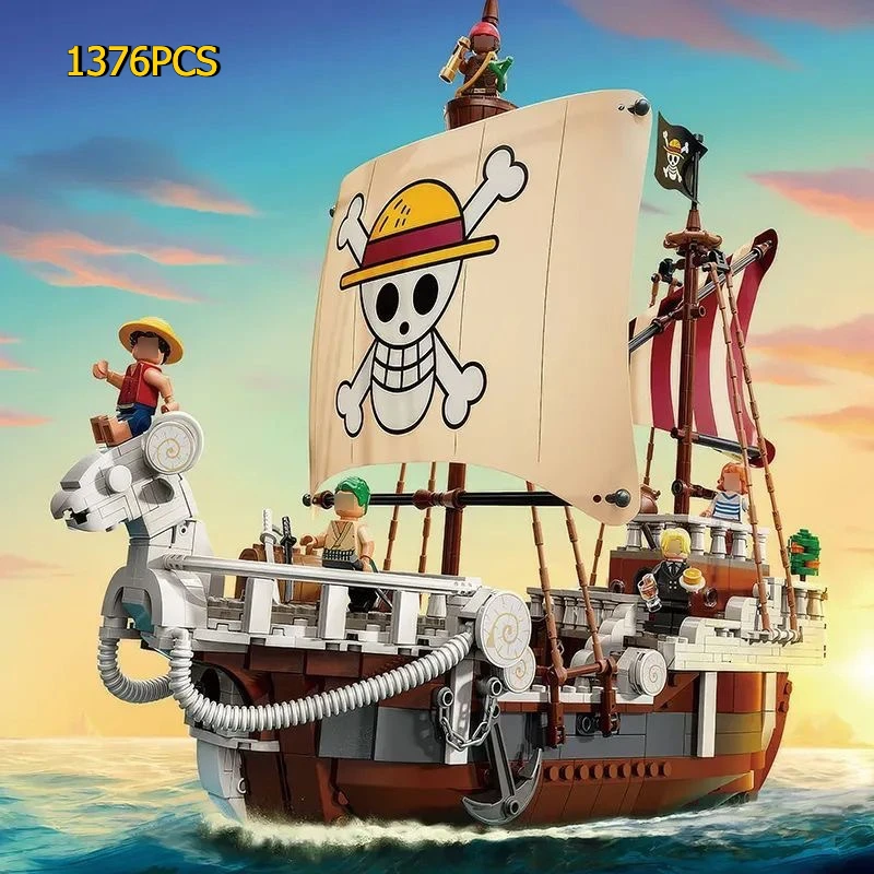 

Новинка, 1376 шт., строительные блоки Going Merry Pirate Ship, совместимые с 75639, развивающие игрушки для детей, мальчиков, рождественские подарки