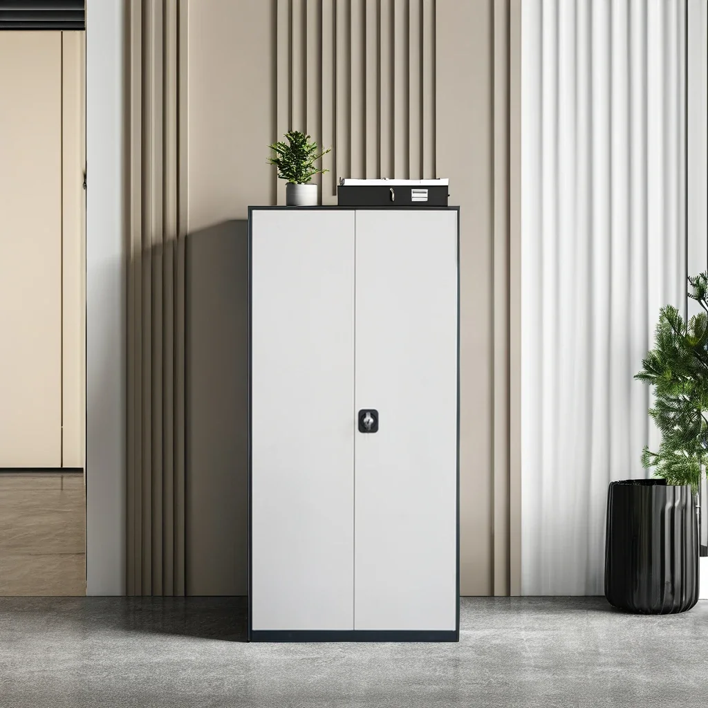 

^Or New 2 door stainless steel furniture swing glass door archive metal filing large file cabinet office book case with lock*