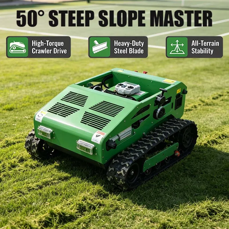 Safe anti-tip structure Anti-corrosion metal housing small lawn mower lawn mower automatic 3 wheel lawn mower