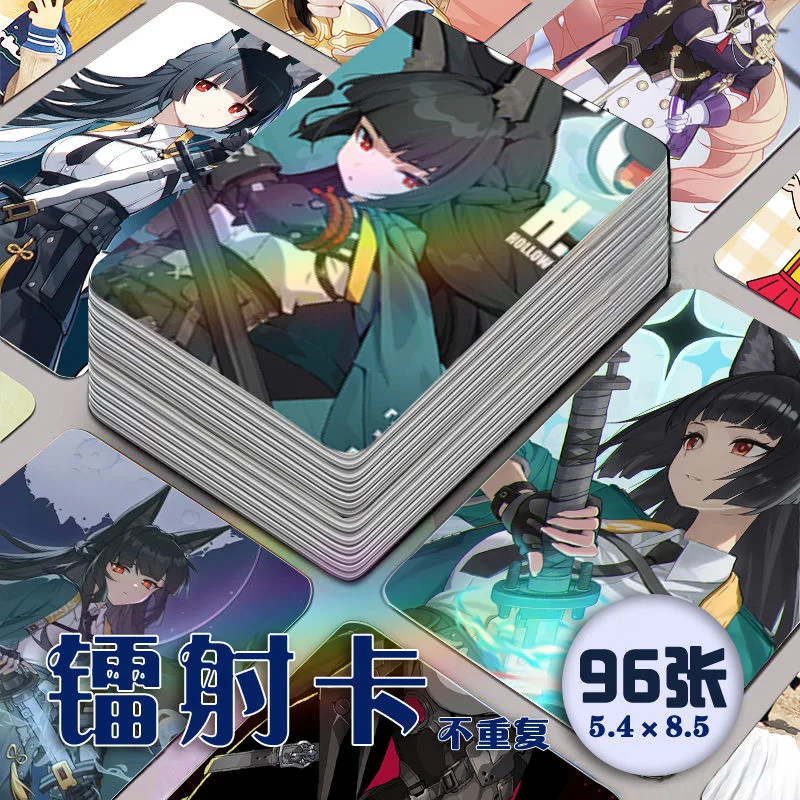 

Есть 96 полных наборов аниме-периферийных открыток с sporadic элегантными лазерными картами.