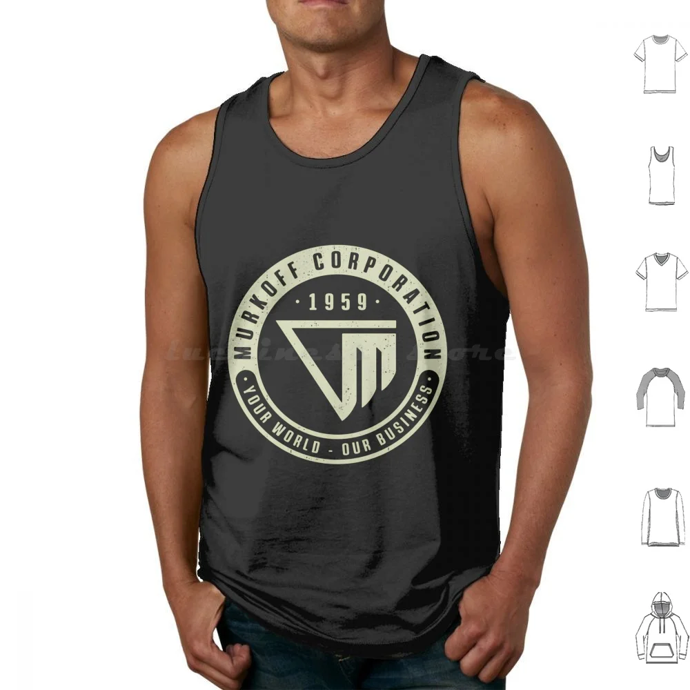 Murkoff Corporation Emblem Tank Tops Print Cotton Outlast Outlast 2 The Outlast Trials Murkoff Corporation Mount Massive