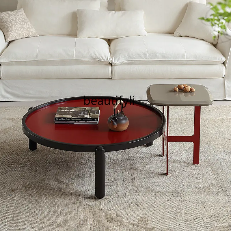 

zq Nordic Cream Style Coffee Table Modern Minimalist Small Apartment Living Room Home Creative Side Table Combination