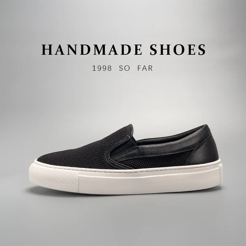 Nieuwe Chinese versie Canvas Ademend Lichtgewicht Casual Veelzijdig Paar Mannen Gedragen Luie Voet Loafer Comfortabele Platte Wandelschoenen