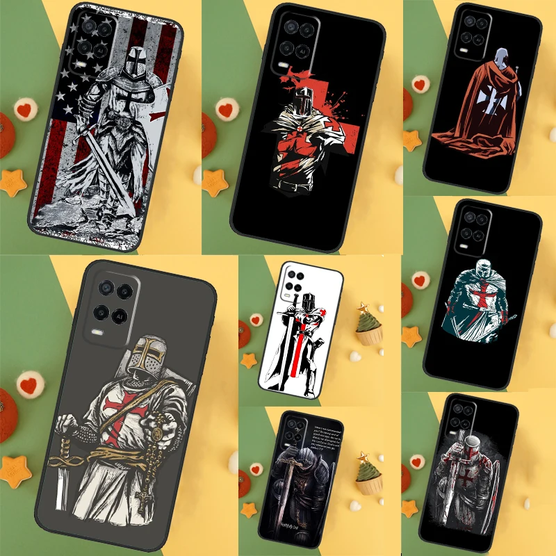 Christian Templar Knights For OPPO A79 A57 A77 A5 A9 A53S A52 A72 A96 A76 A16 A54 A74 A94 A38 A58 A78 A15 A17 Case