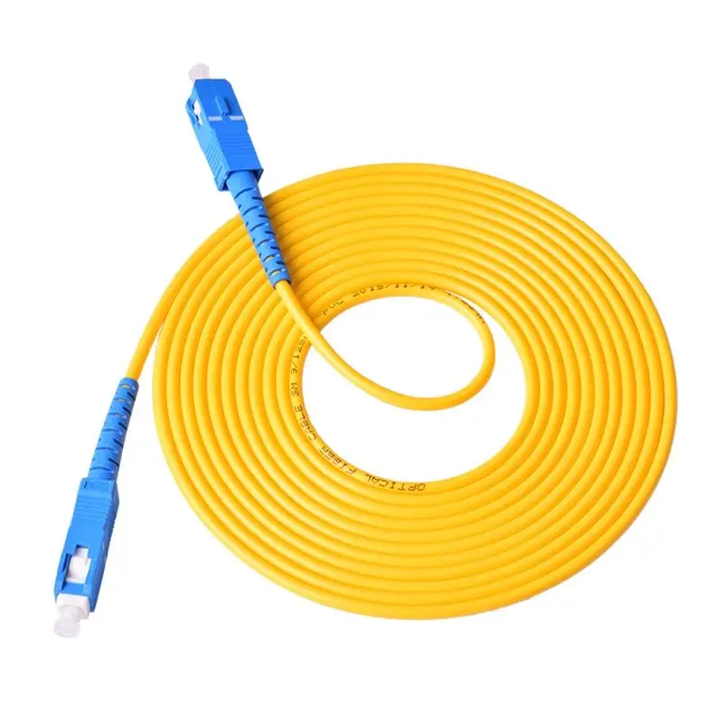 Fiber Patch Cord Jumper 3.0mm Cable SM Simplex Single Mode Optic Network CS- SC to SC LC ST FC Available in 1M 3M 5M 10M 20M