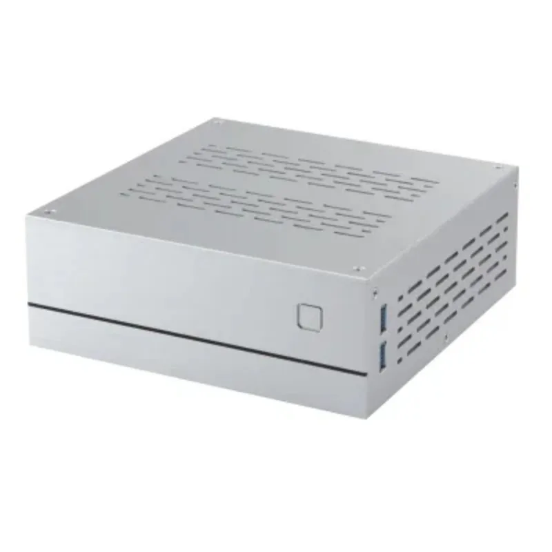 A01 Aluminum Mini-ITX Case - Horizontal HTPC/Industrial Control Compact Chassis, Slim Small Form Factor PC Case for Home/Office view 6