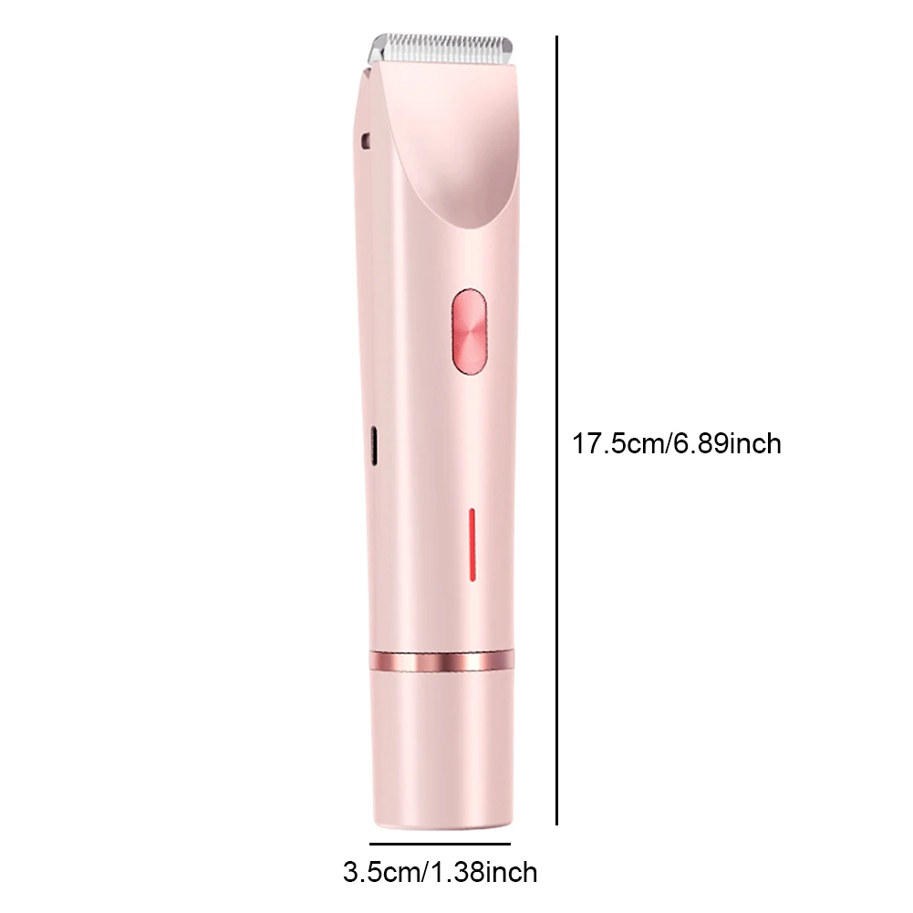 Bikini Trimmer for Women Waterproof Hair Removal Razor Rechargeable Electric Razor for Pubic Legs Body Hair