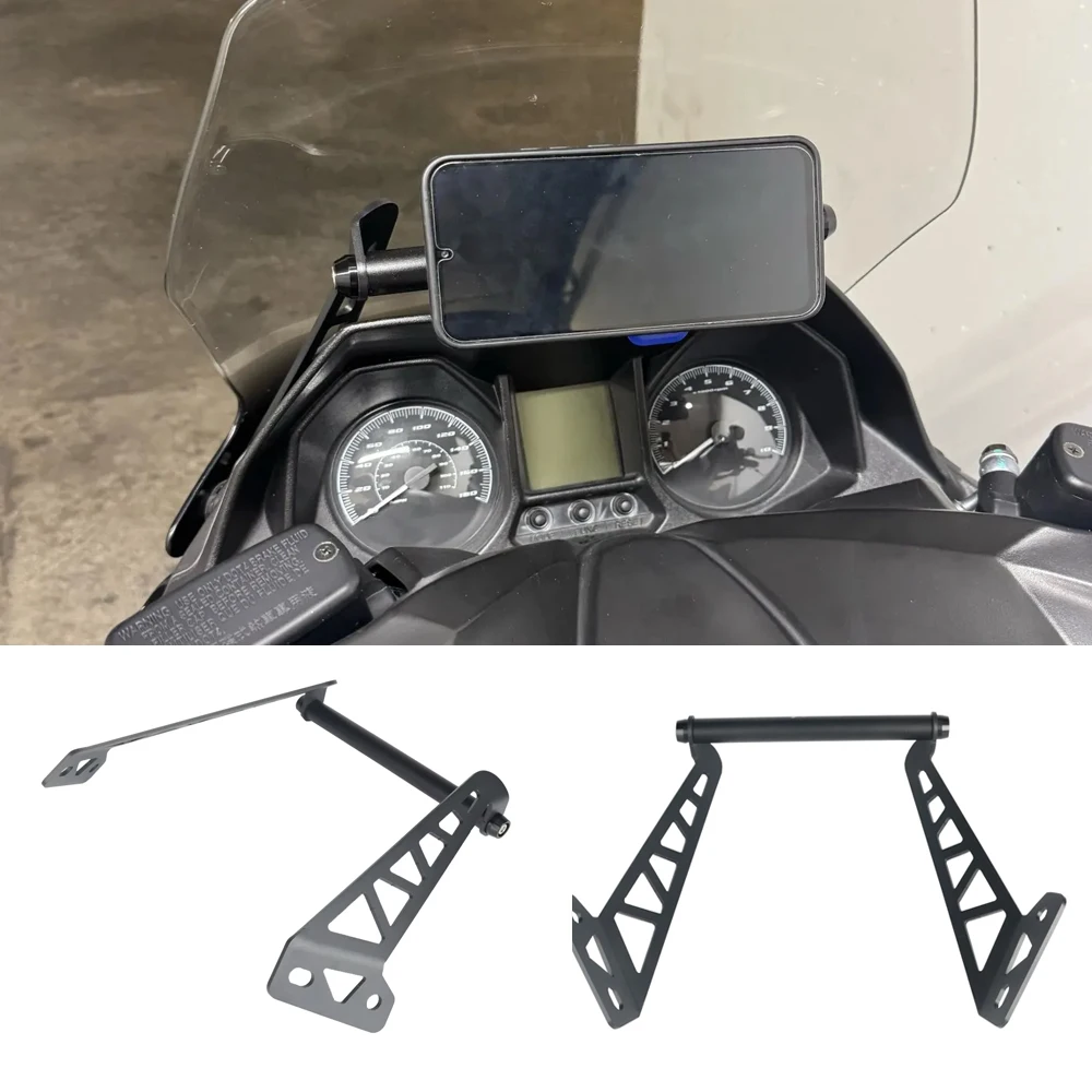 

For KYMCO 350 300i Xciting 250 400 S400 Front Phone Stand Holder Smartphone Phone GPS Navigaton Plate Bracket 22mm Motorcycle