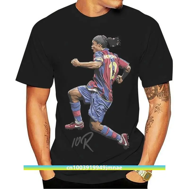 Ronaldinho Premium Quality Illustrated T-Shirt ''R10