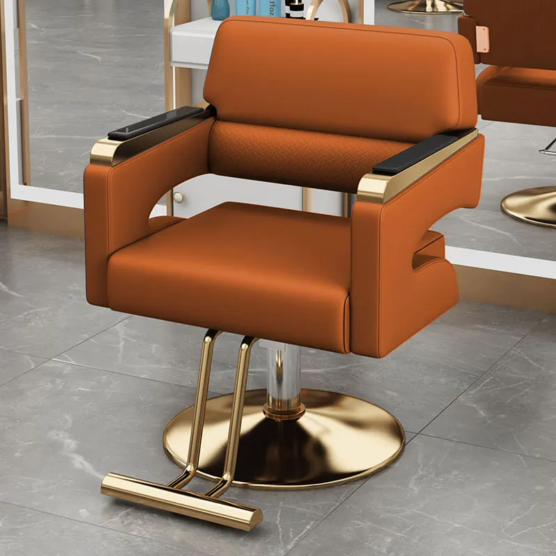 Luxe Schoonheid Kappersstoelen Comfortabele Stylist Ijdelheid Manicure Kappersstoelen Professionele Silla De Barbero Salon Apparatuur