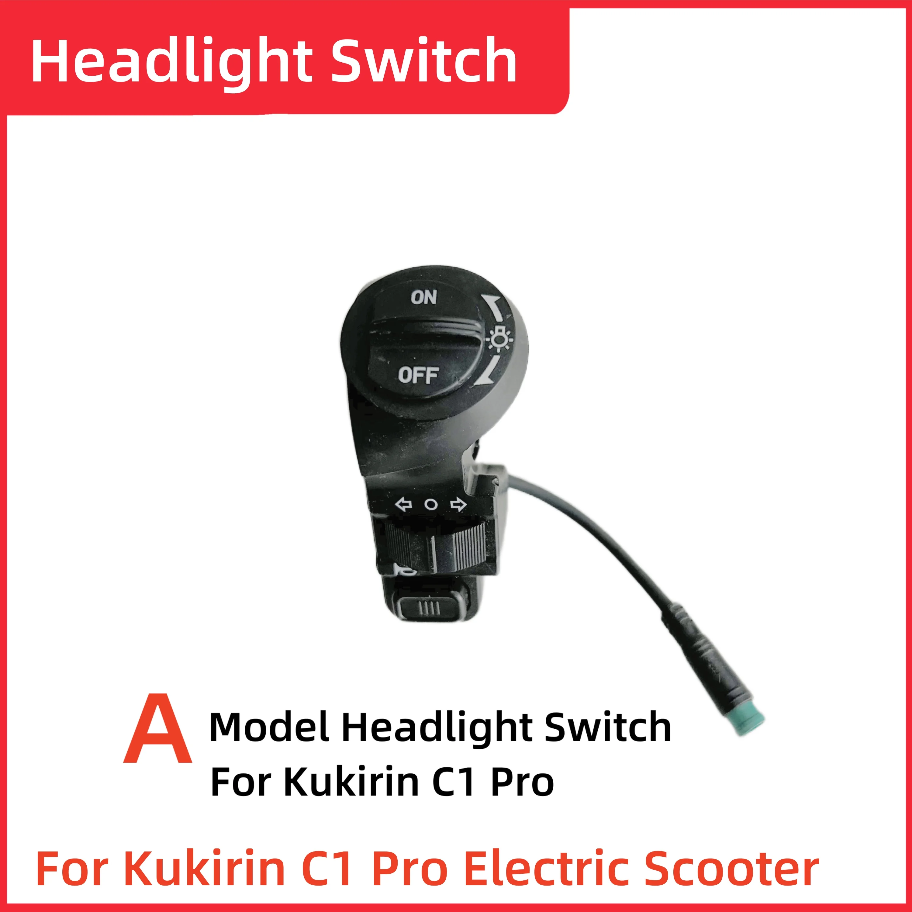 

Original Kugoo Kukirin C1 Pro Headlight switch Electric Scooter Turn signal switch Skateboard Horn button Accessory