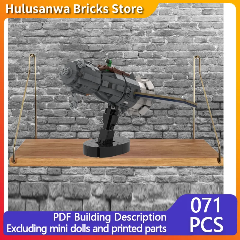 

Military Spacecraft Stand Model MOC Building Bricks War Equipment Modular Technology Gifts Holiday Assemble Children Toys Suit