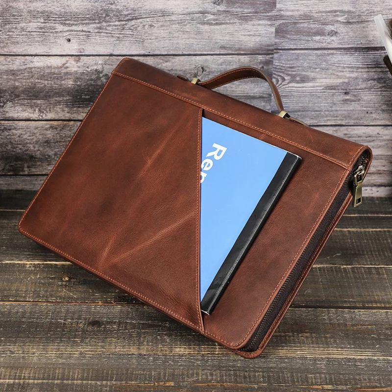 Suitable for Macbook Air 13.6-inch protective case vintage top cowhide Apple notebook case computer bag