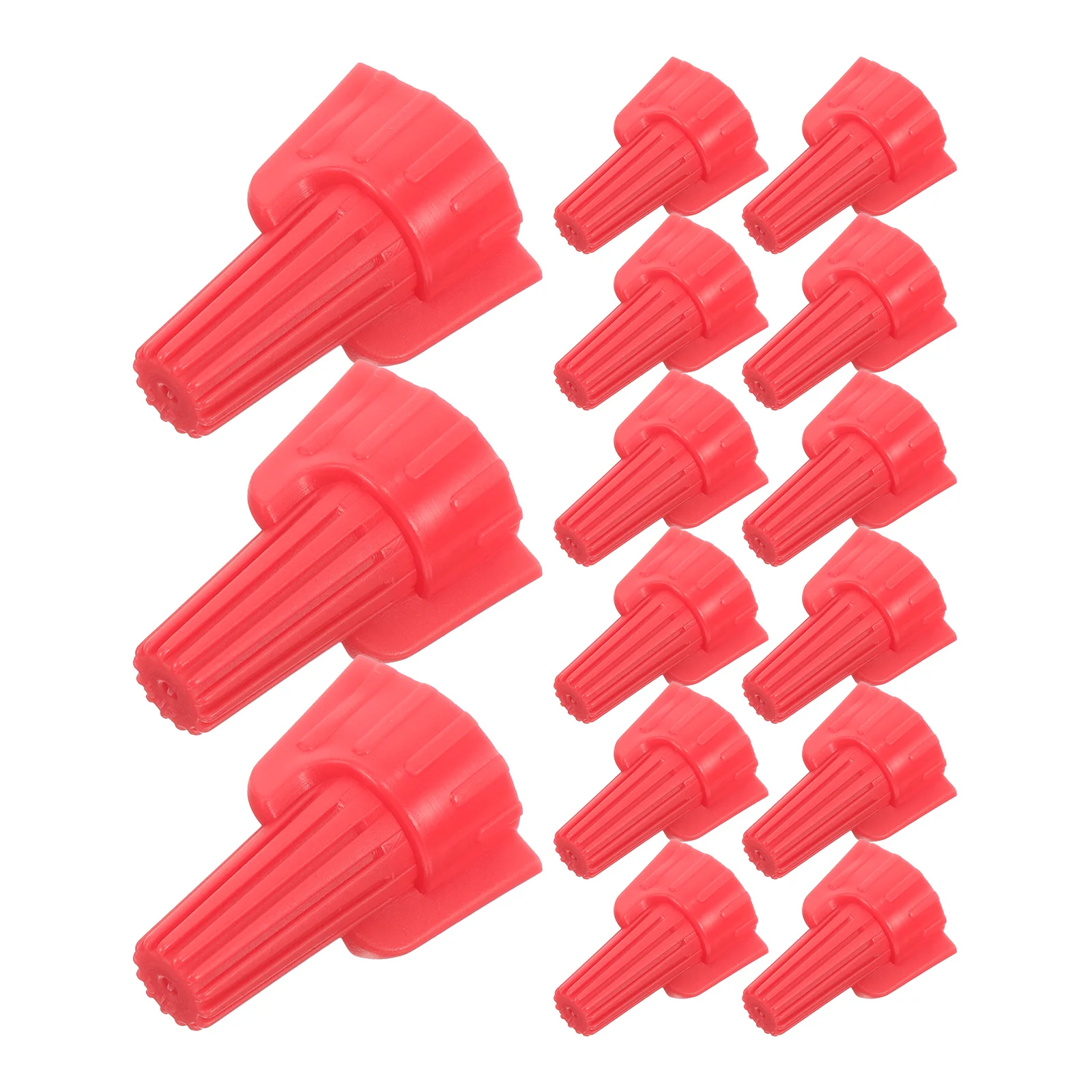

100pcs Electrical Winged Screw Terminals Nuts Spring Wire Connectors Crimping Cap Connection Durability PP