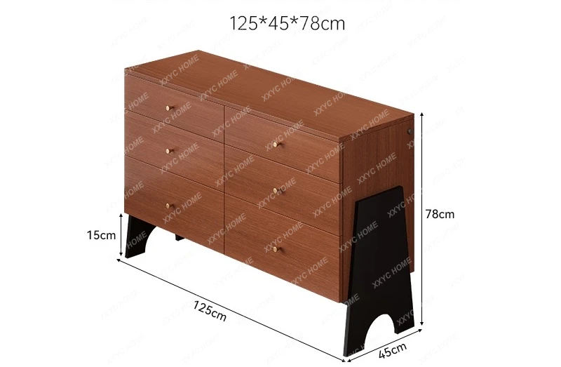 Drawer Solid wood porch decorative cabinet Bedroom living room storage cabinet