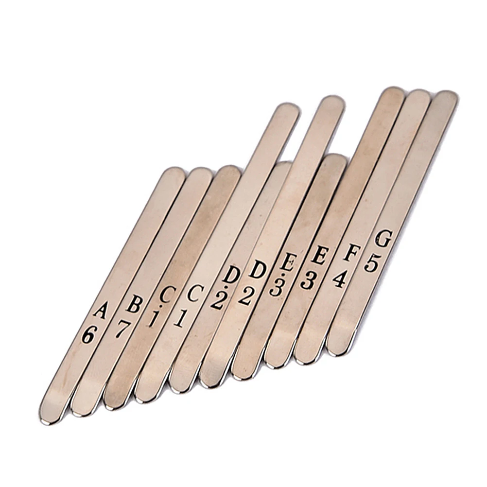 

Steel Keys for Kalimba Mbira Thumb Piano 10 Note Replacement Musical Key Lightweight Instrument Steel Key for Piano