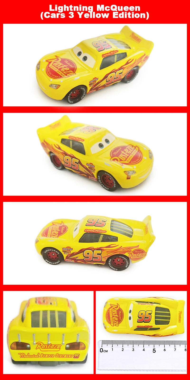 Pixar Cars Inertial Assistance Alloy Offroad-Fahrzeug Lightning McQueen Storm Cruz Mater Jackson Ramirez Kinderspielzeug Geschenke – Detail 33