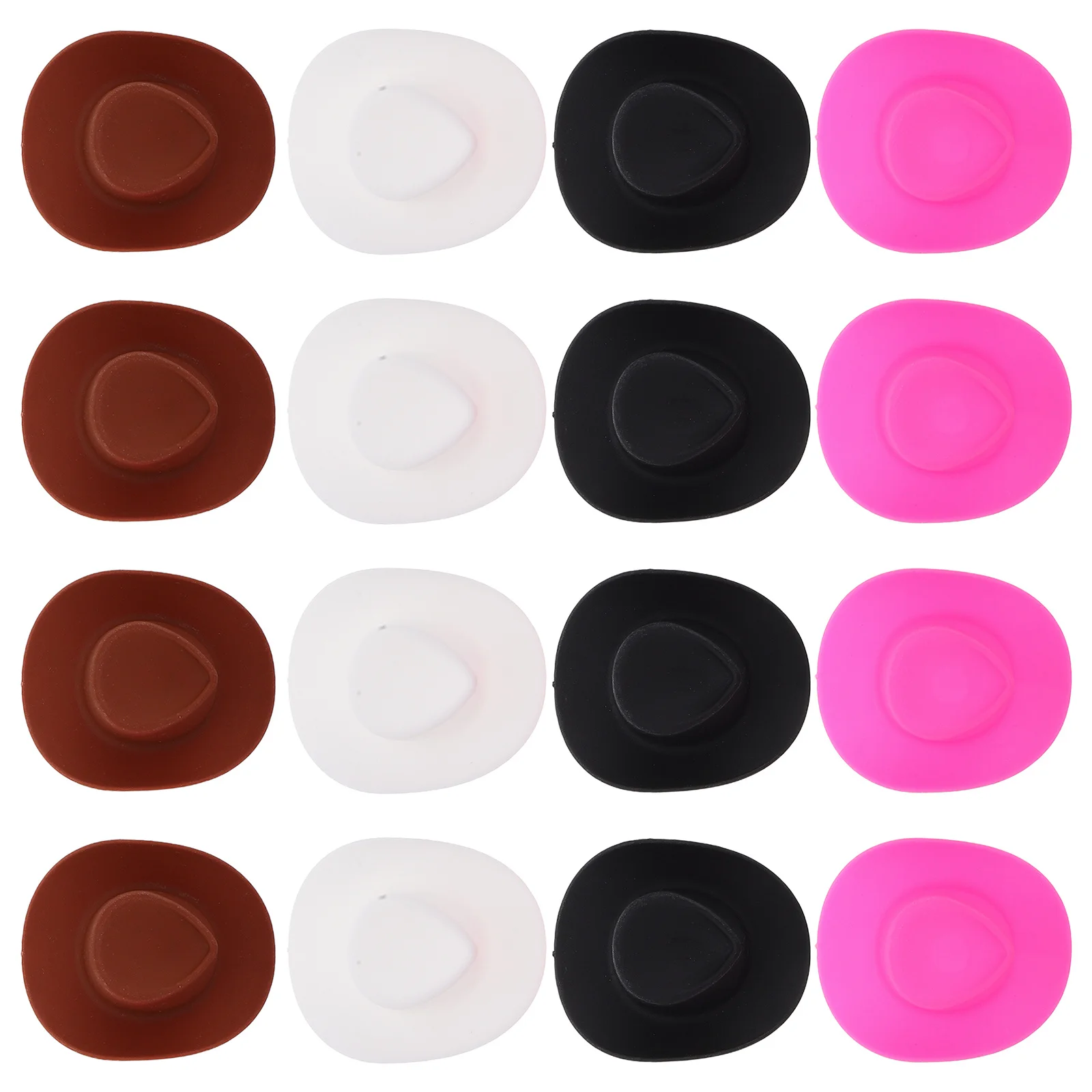 4 قطعة قبعات رعاة البقر الصغيرة قبعات غربية صغيرة للأطفال الحرف زينة الحفلات الإبداعية بطة اكسسوارات القبعات الصغيرة للزجاجات #4