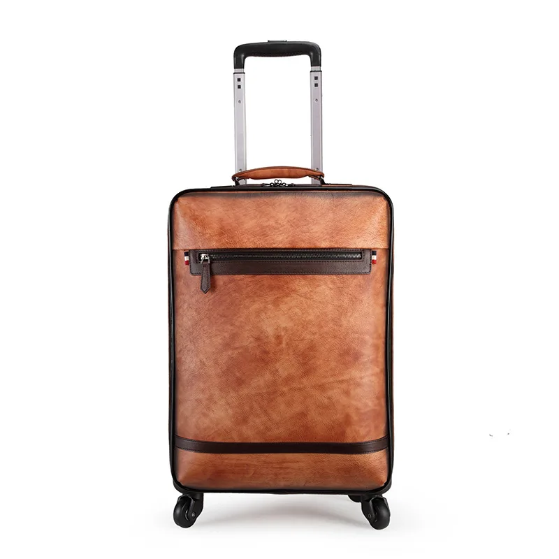 

Europe, America, tree paste, leather, trolley case, universal wheel, travel