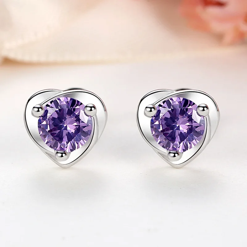Фиолетовые-и-белые-серьги-гвоздики-со-стразами-в-форме-сердца-для-женщин-модные-маленькие-серьги-«Любовь»-простые-милые-милые-украшения