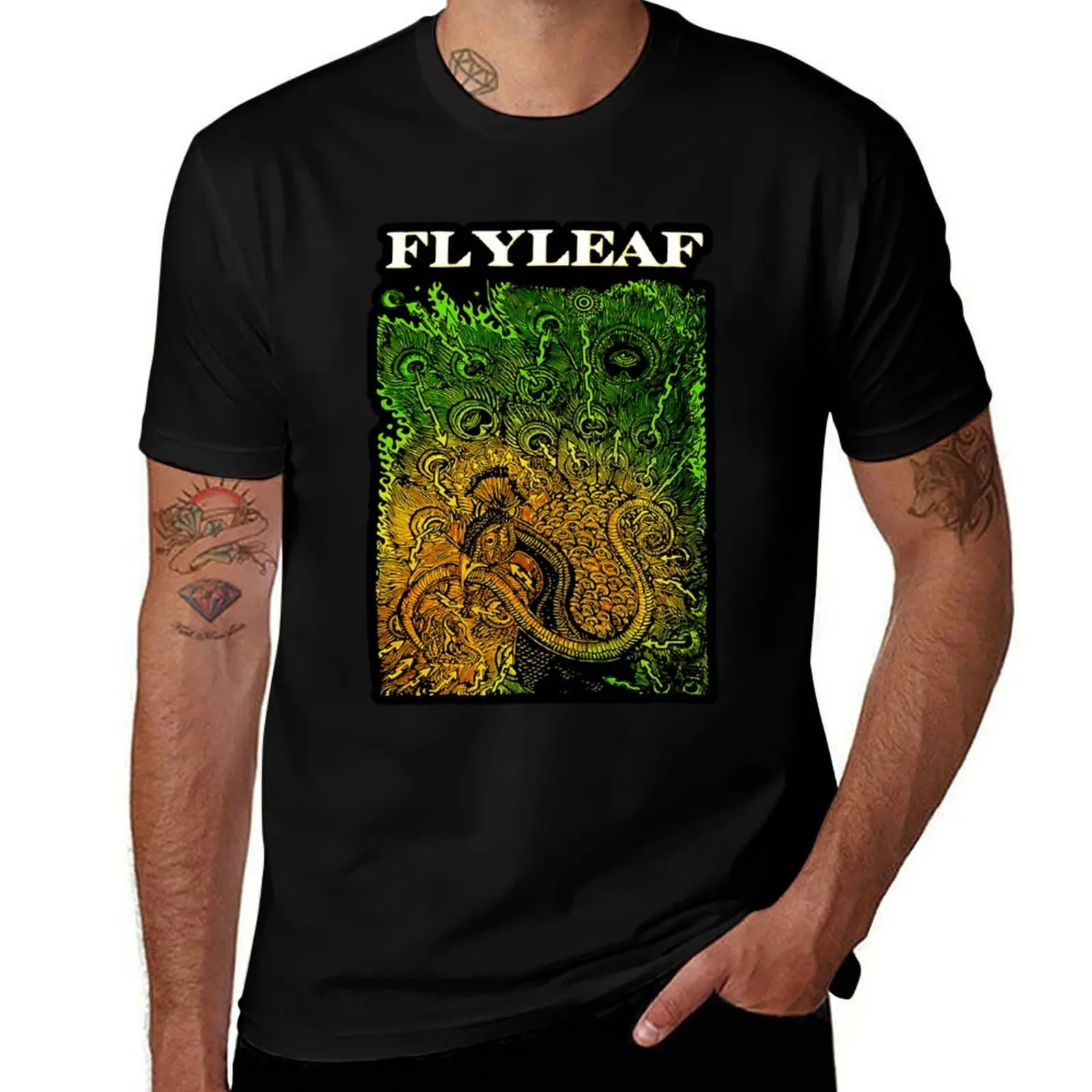 golden peacock snake Flyleaf T-Shirt Sun Protective Outdoor Tee Top T-Shirt