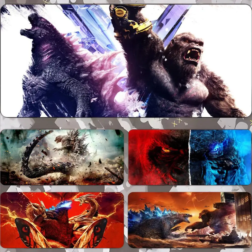 

hot! G-Godzillas X K-Kongs Mouse Pad Gamer Keyboard Mat Pads Gaming Desk Protector Laptops Large Mousepad Cartoon Xxl Deskmat M