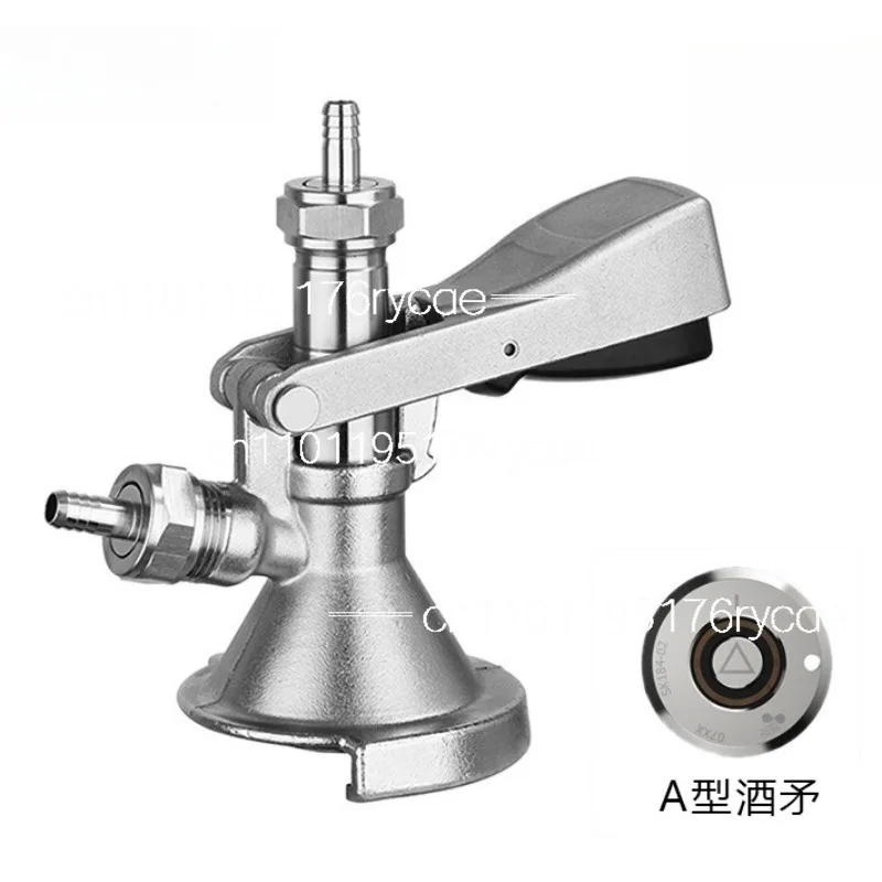 Type A-S stainless steel wine filling barrel with pressure relief valve, plate type well distributor