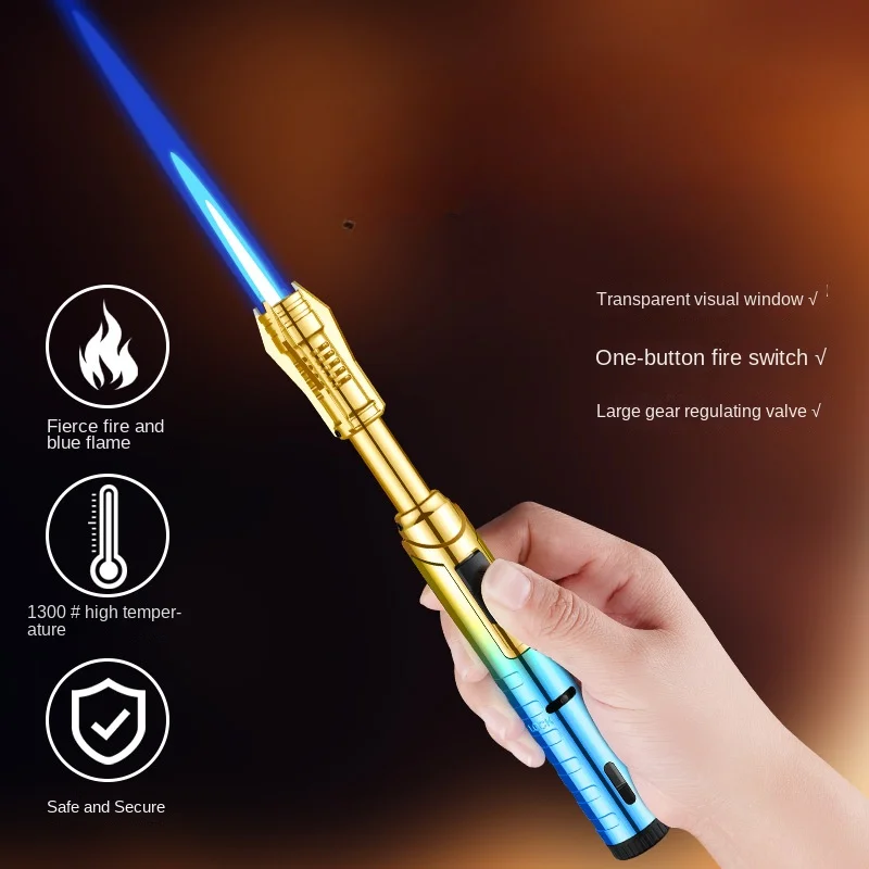 Long Windproof  Butane Turbo Torch Jet Gas Lighter Spray Gun Kitchen Cooking Smoking Accessories Jewelry Welding Cigar Lighter