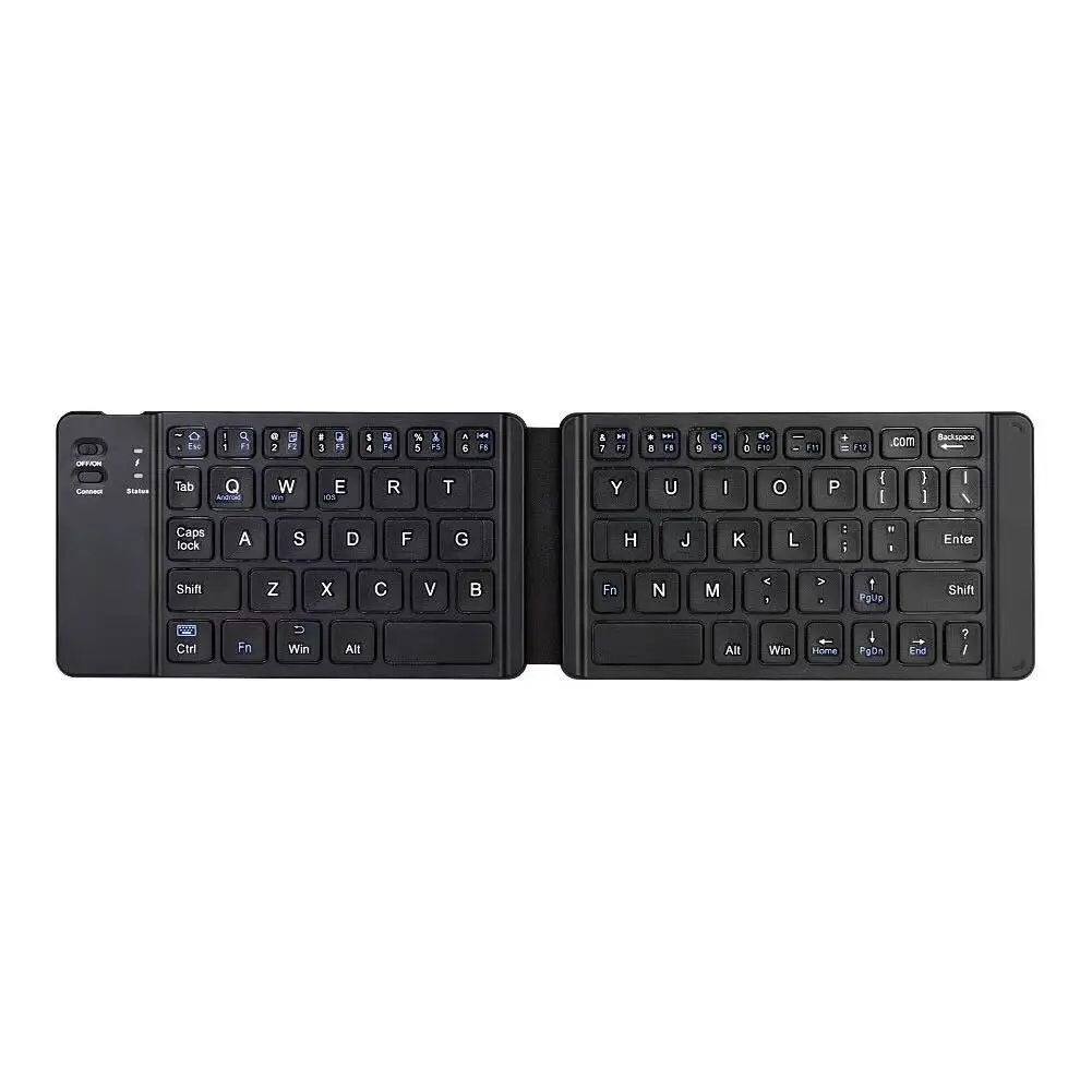 Teclado plegable inalámbrico BT para Mac, Windows, portátil, tableta, ligero, práctico, compatible con Bluetooth, Mini teclado D5G9