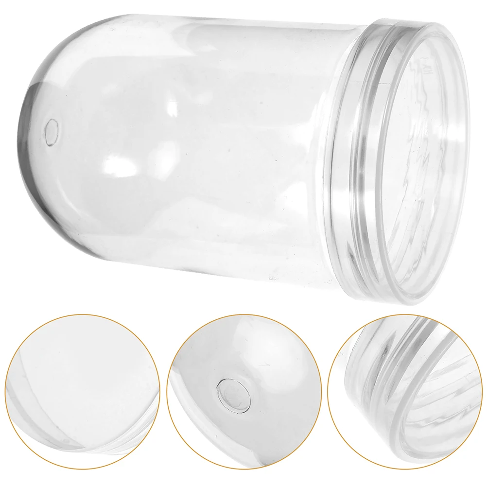 

6pcs Plastic Water Globe Kit Clear Snow Globe With Screw-Off Cap For Diy Craft Christmas Decoration Empty Ball Base Globes