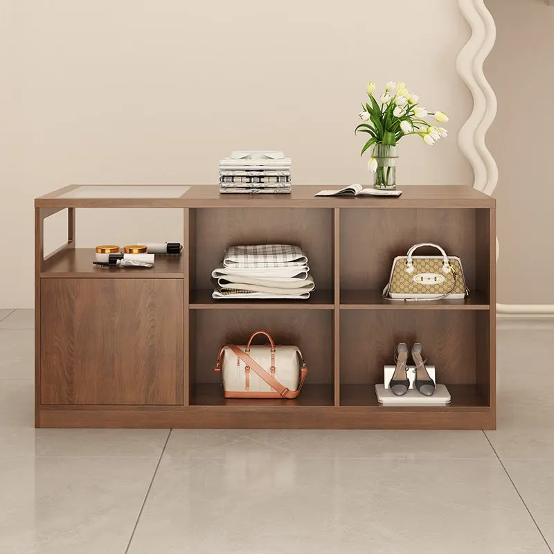 Loja de roupas Loja de roupas femininas Mesa Nakajima Mesa de exibição de loja de fluxo Armário simples balcão de páginas de checkout