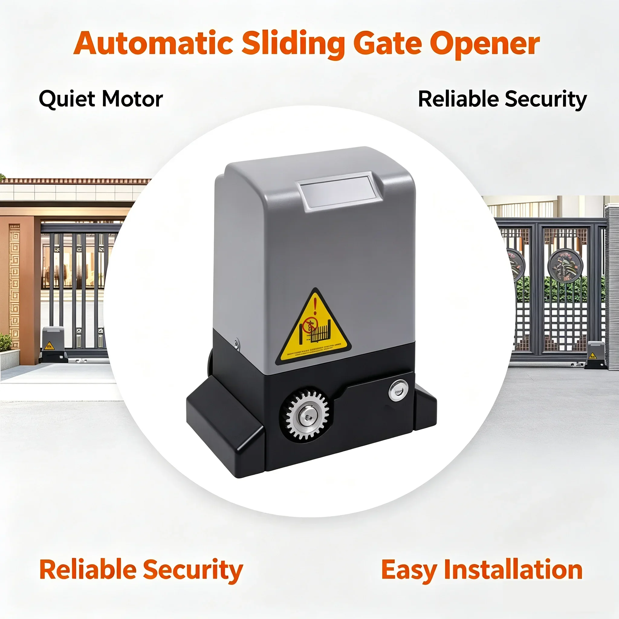 1200W 2000KG WiFi Bluetooth Sliding Gate Opener Heavy Duty Automatic Door Motor