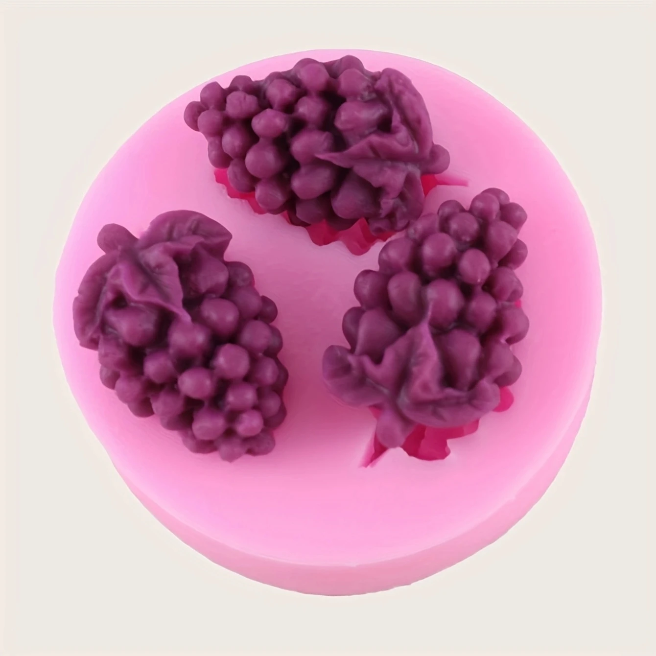 1 pz-stampo a forma di uva, stampo in Silicone 3D, stampo a forma di frutta, per strumento di decorazione di torte fai da te, strumenti di cottura,